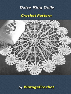 cover image of Daisy Ring Doily Vintage Crochet Pattern eBook